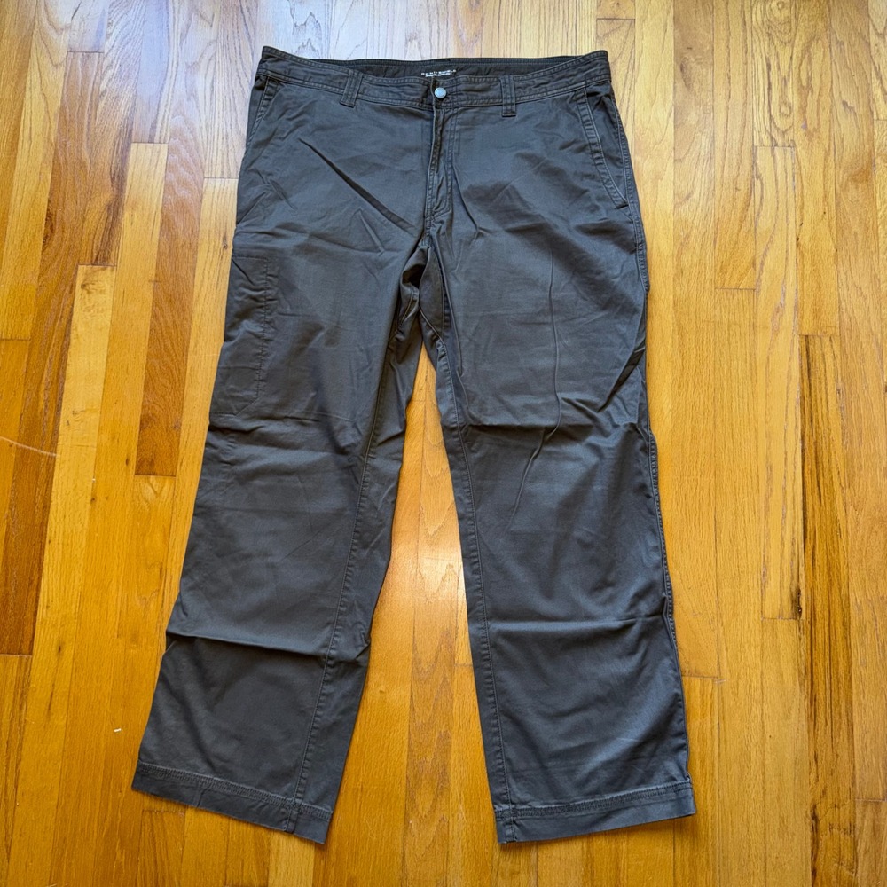 Columbia Omni-Shield Mens 40x32 Gray Brown Outdoor Hiking Pants Utility